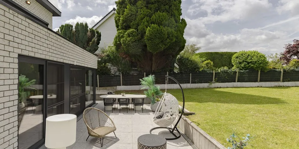 Garden - Contemporary Villa with Field Views in Wemmel