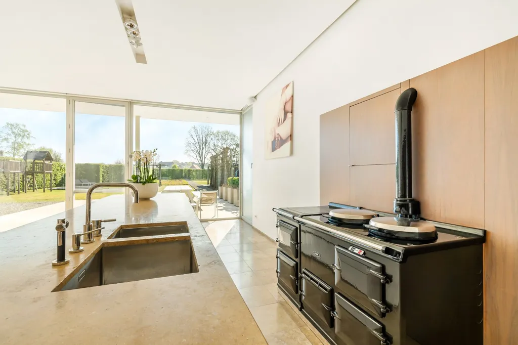 Kitchen - Modern Villa with Wellness Area in Dessel