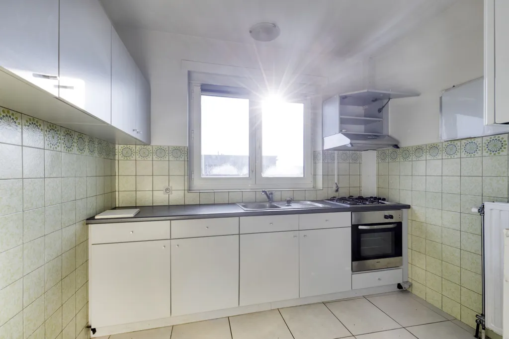 Köök - Two-Bedroom Apartment with Terrace in Merksem
