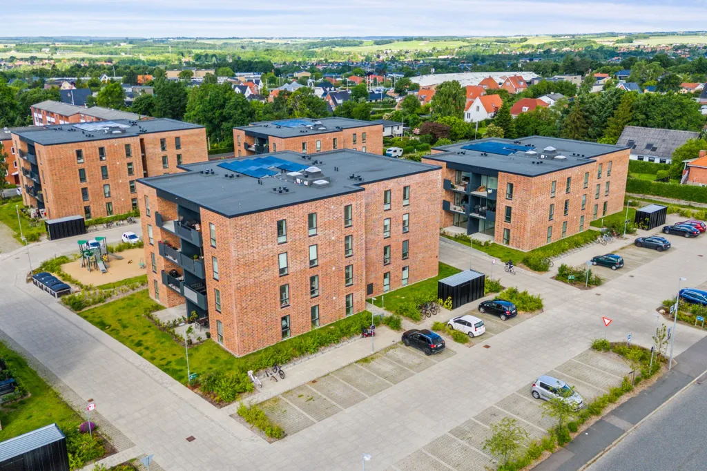 Vista aerea - Apartment with Balcony in Randers NV