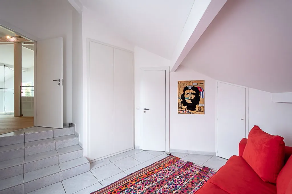 Living Room - Architect-Designed House with Mountain View in Échenevex