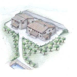 Restoration Project Casale with Garden in Todi