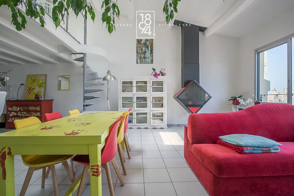 Soggiorno - Duplex with Vieux Port View in Marseille