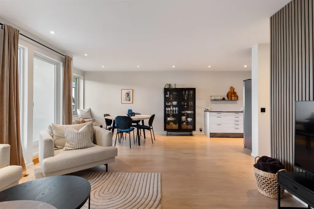 Soggiorno - Luxurious 3-Bedroom Flat with Balcony in Selfors