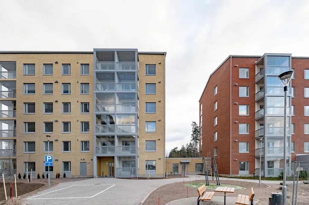 Välivaade - New Apartment with Glazed Balcony in Espoo