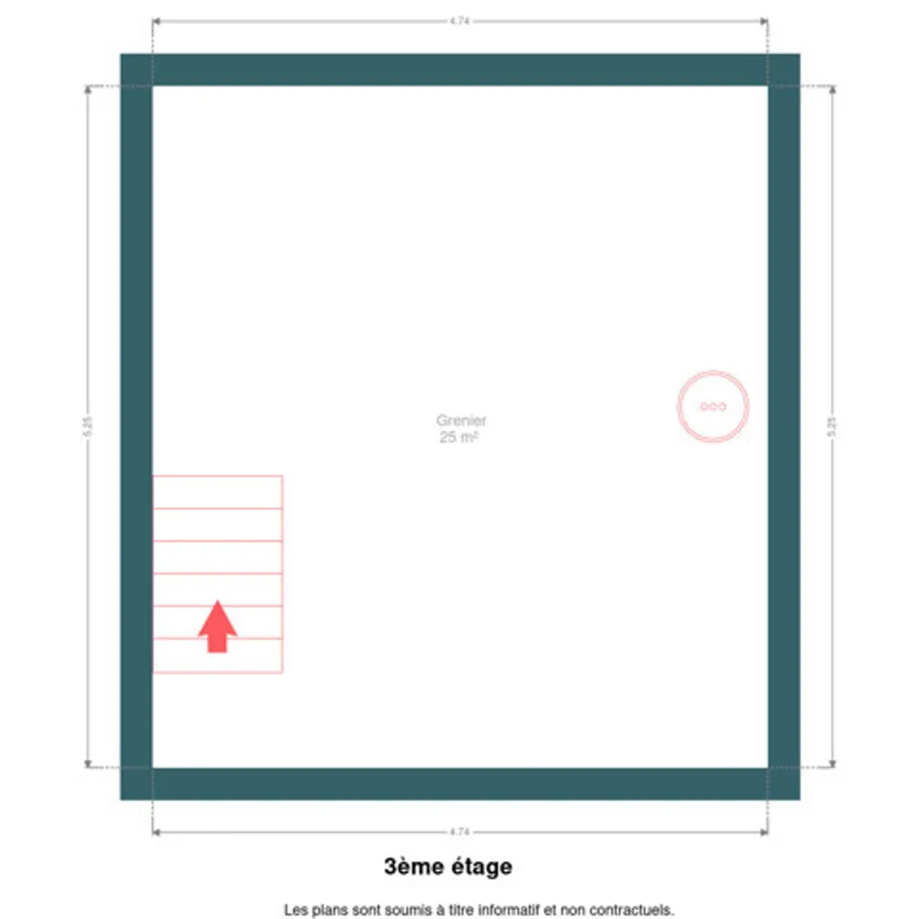 Floor Plan - Renovated 3-Fronted House in La Hulpe