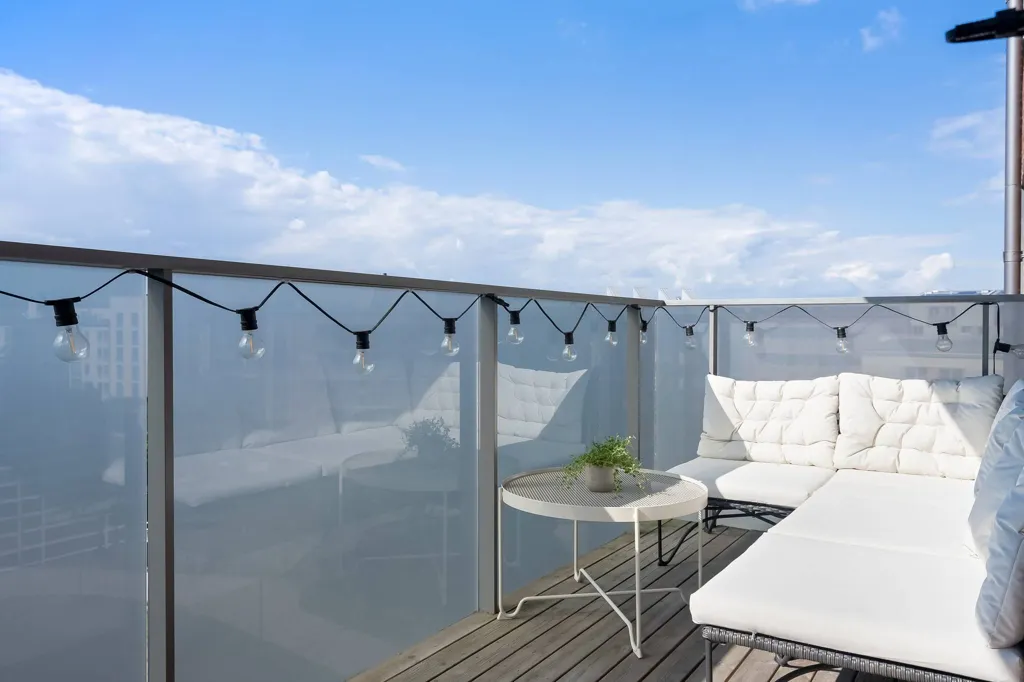 Balcon - Apartment with West Balcony in Hammarby Sjöstad