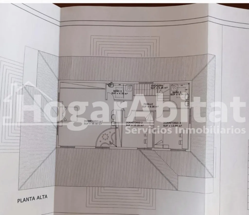 Plan - Semi-New Chalet with Terrace in Monserrat