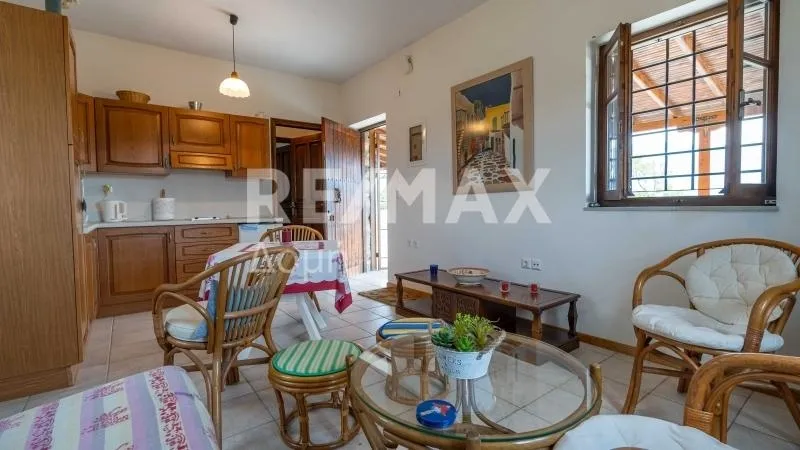 Dining Room - Stone Villa with Sea View in Volos