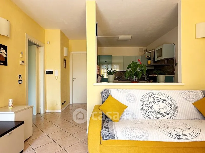Séjour - Semi-Detached Apartment with Private Balcony in Chiavari