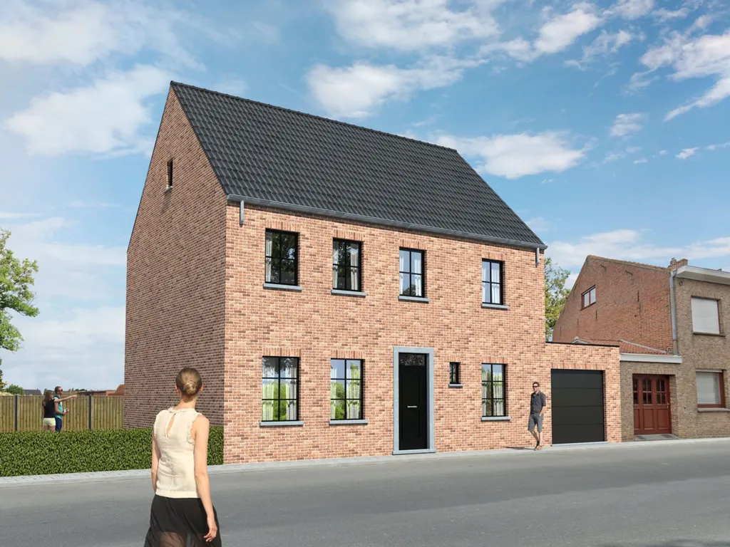 New Build Semi-Open House with Solar Panels in Langemark-Poelkapelle