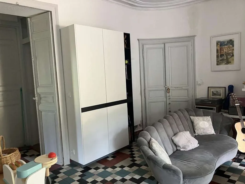 Séjour - Appartement de Charme dans un Manoir à Saint-Herblain