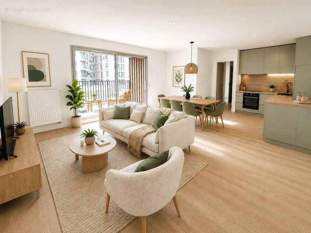 Soggiorno - 3-Bedroom Apartment with Balcony in Bordeaux