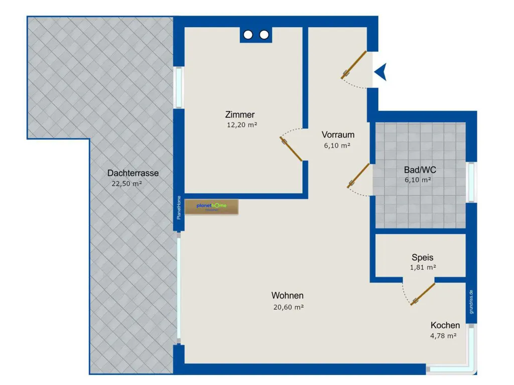 Plan - Energy-Efficient Loft with Dachterrasse in Teesdorf