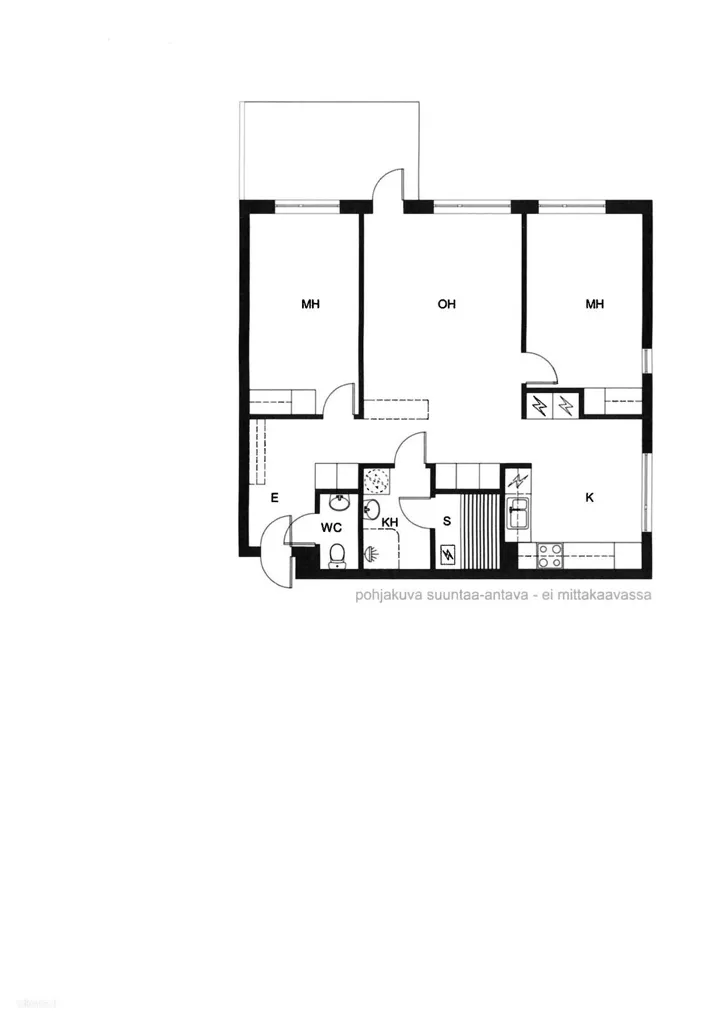 Planimetria - Spacious Triplex with Sauna in Kivisalmi, Lappeenranta