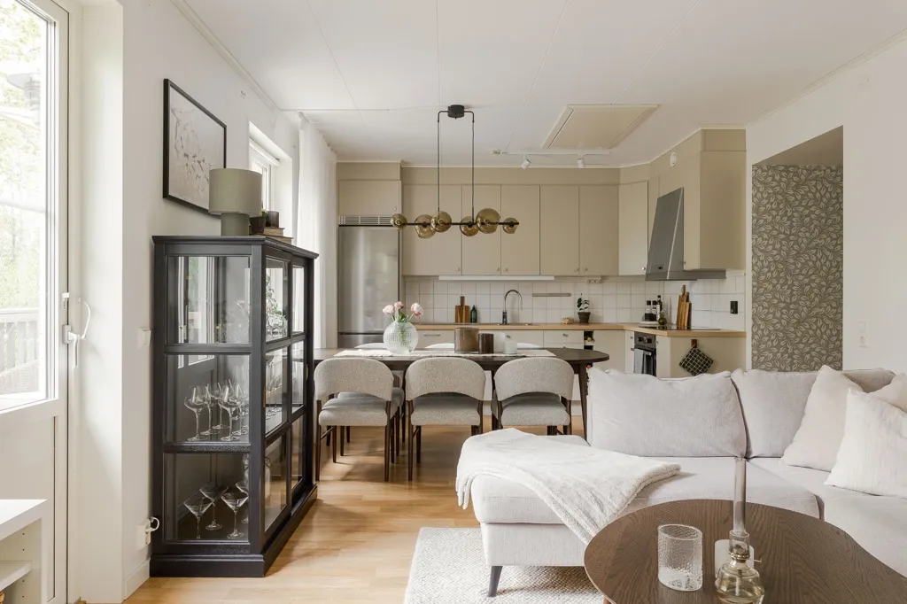 Séjour - Apartment with Balcony near University in Växjö