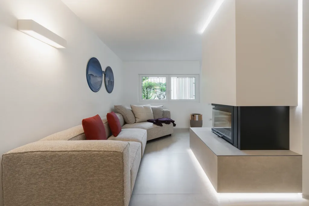 Séjour - Lakefront Villa with Modern Design in Limonta