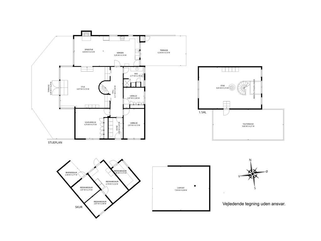 Plan - Year-Round House with Sea View in Dronningmølle