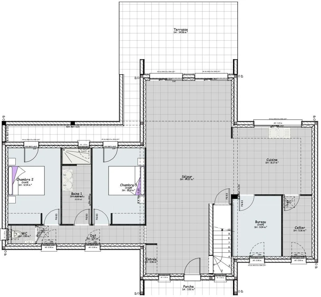 Plaan - New Build House with 600m² Plot in Gueugnon
