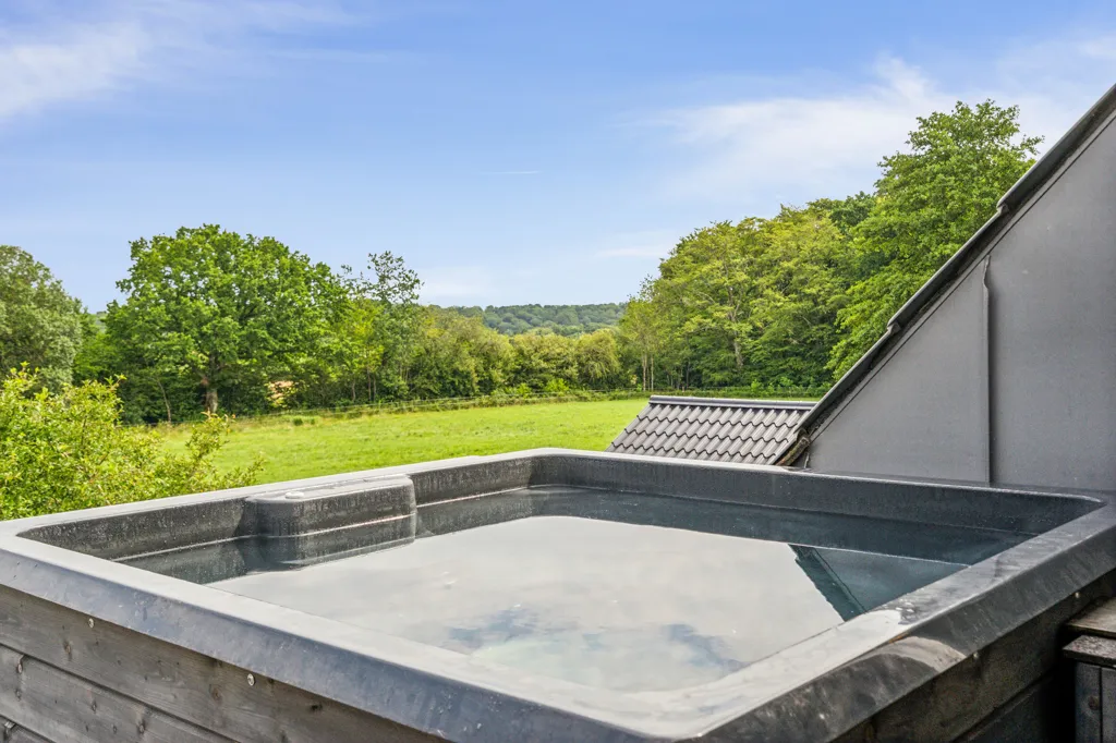 Terrasse - Equestrian Estate with Spa in Vinding