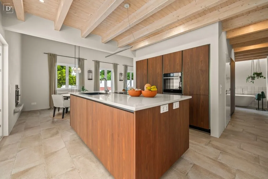 Köök - Luxury Villa with Mountain Views in Monchique
