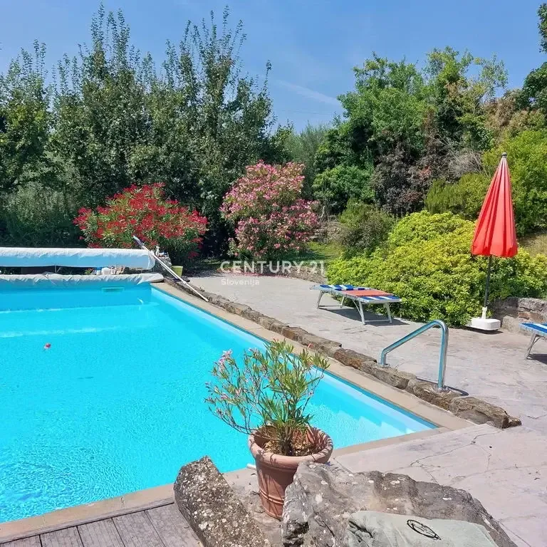 Piscina - Stone Villa with Pool in Pomjan, Koper