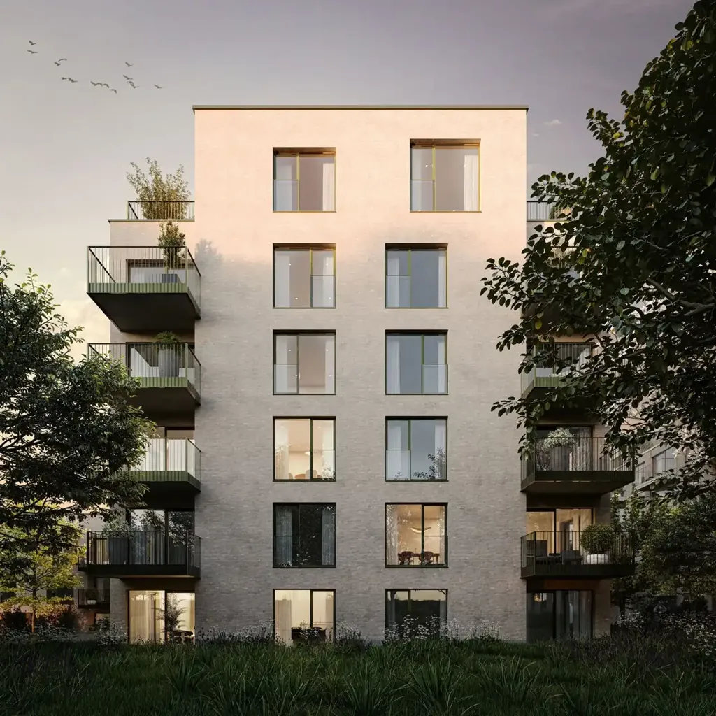 Extérieur - Appartement avec terrasse dans le projet Utopia à Ukkel
