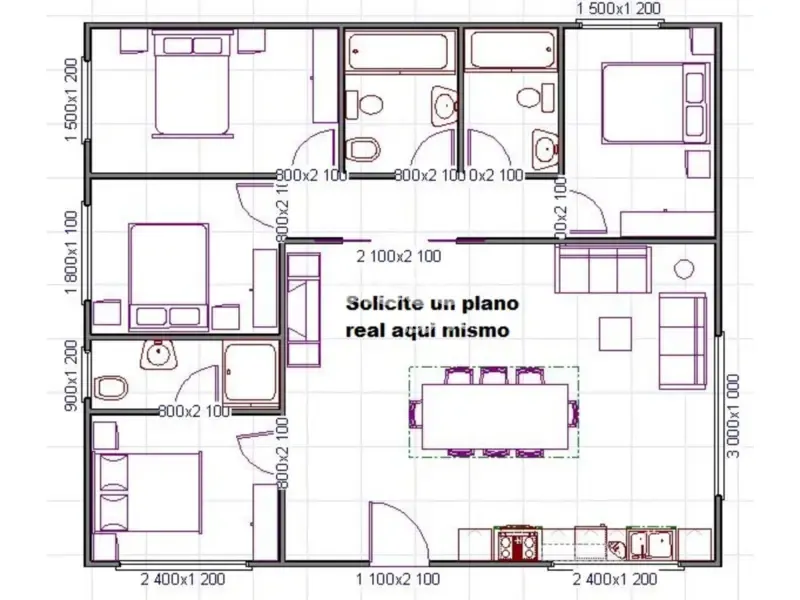 Plan - Luxury Flat with Terrace in Granada