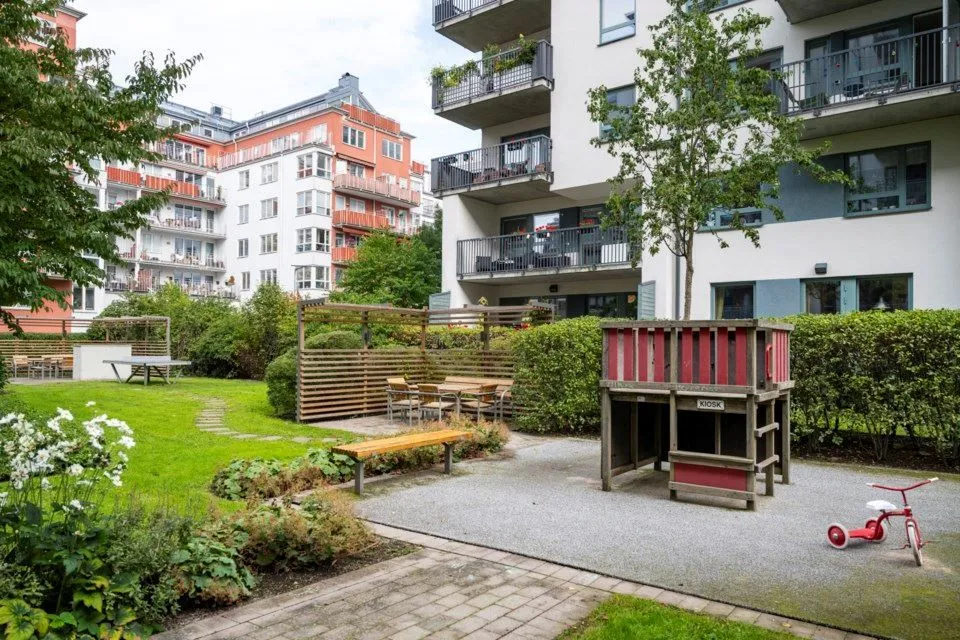 Garden - Apartment with Balcony in Södermalm, Stockholm