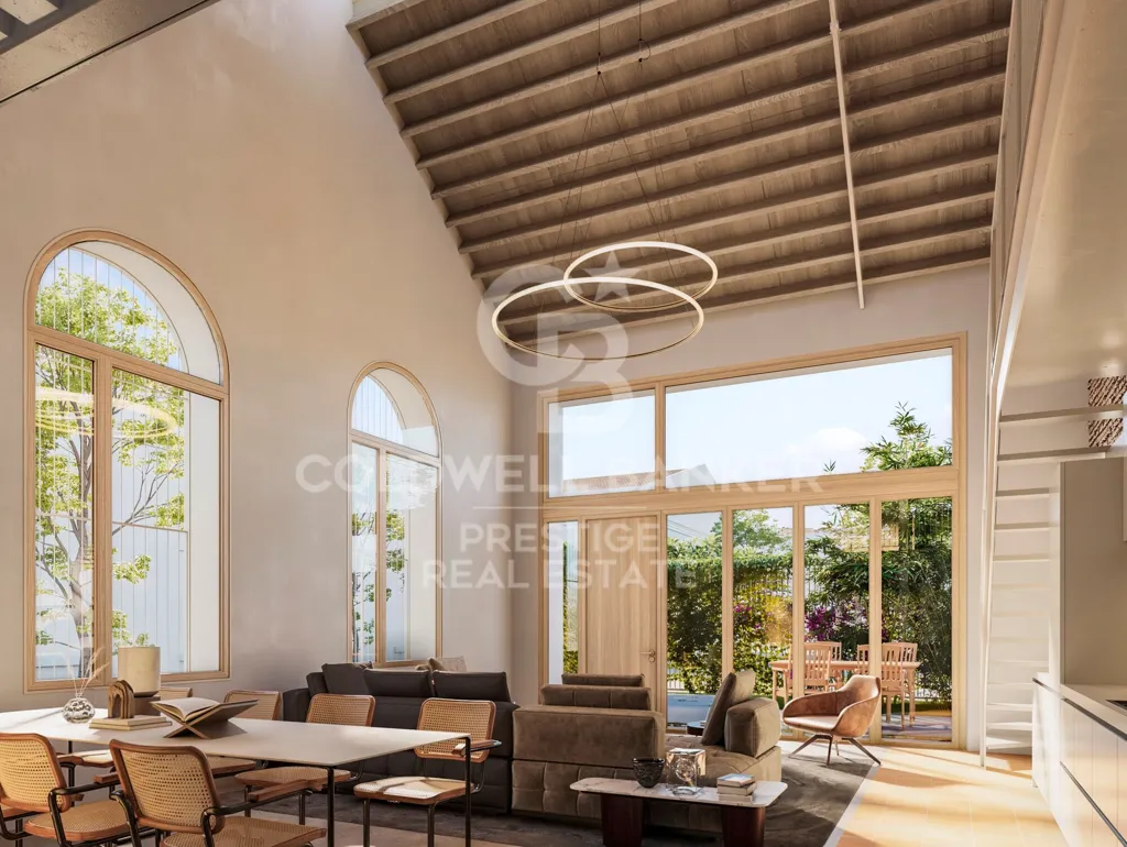 Söögituba - Loft Duplex with Terrace in Poblenou, Barcelona