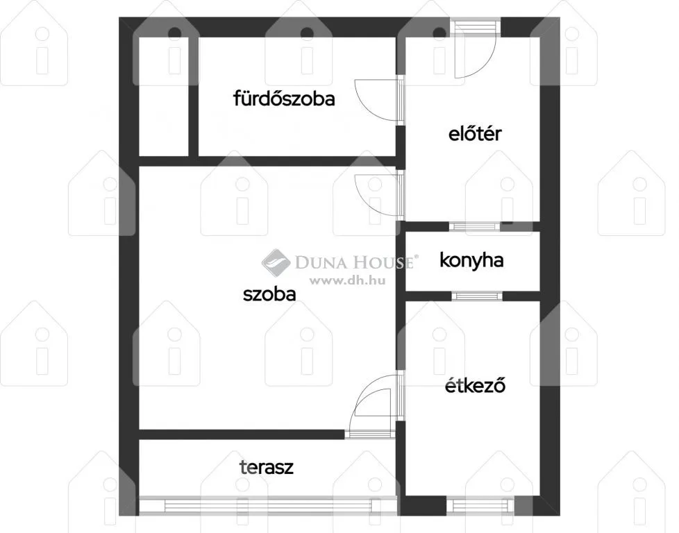 Plan - Apartment with Balcony in Pécs Centre