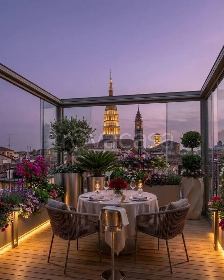 Terrasse - Historic Apartment with Panoramic View in Novara