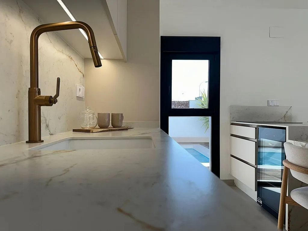 Köök - Luxury Semidetached House with Pool in Santiago de la Ribera