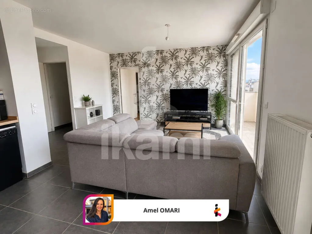Soggiorno - 2-Bed Apartment with Terrace in Ferney-Voltaire