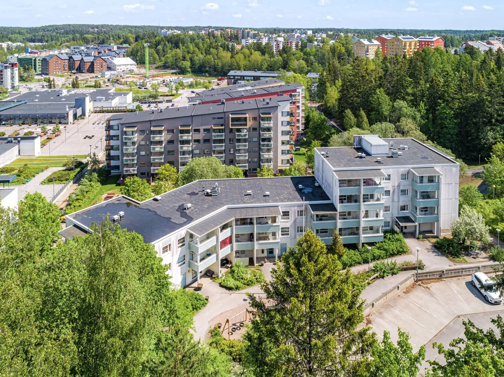 Aerial - Flat with Glazed Balcony in Espoo Centre