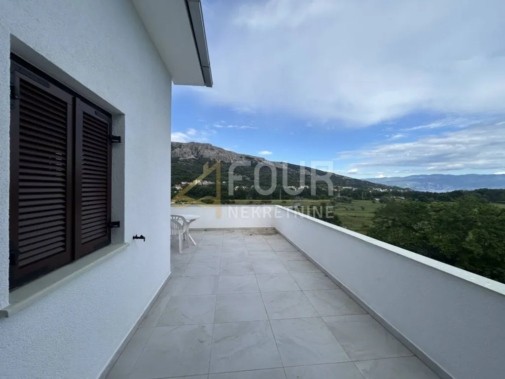 Terrasse - Apartment with Pool in Baška