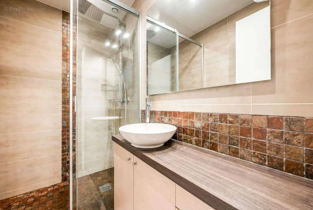 Salles de bain - Appartement avec Jardin au Calme à Saint-Louis