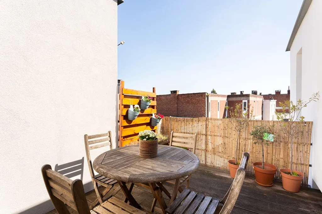 Terrasse - Appartement avec Terrasse Sud à Groenenhoek