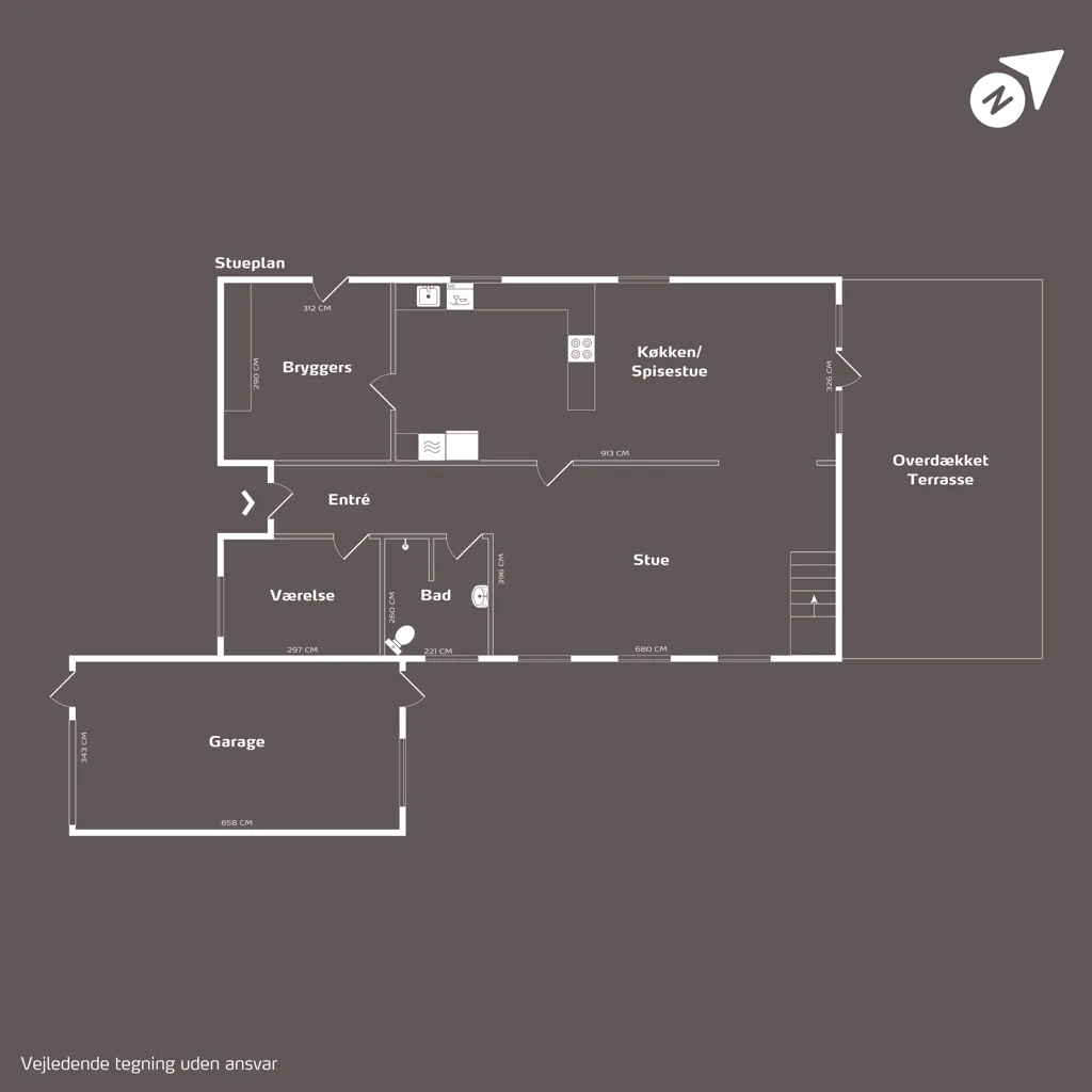 Plan - Modernised Villa with Open View in Højby