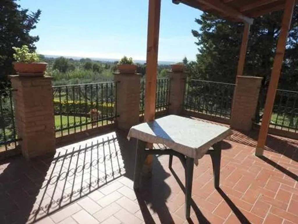 Terrace - Luxury Villa with Sea View in Casale Marittimo