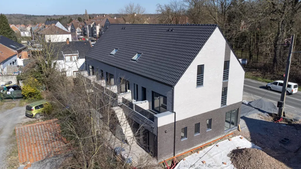Õhuvaade - Duplex Flat with Terrace in Nimy, Mons