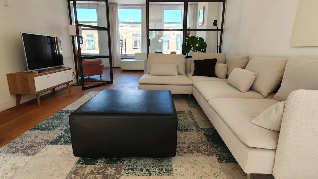 Soggiorno - Furnished Apartment with Terrace in Weimarstraat