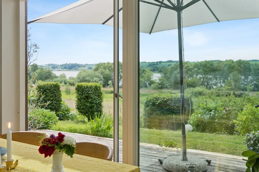 Terrasse - Swedish Villa with Panoramic Nature View in Hoptrup