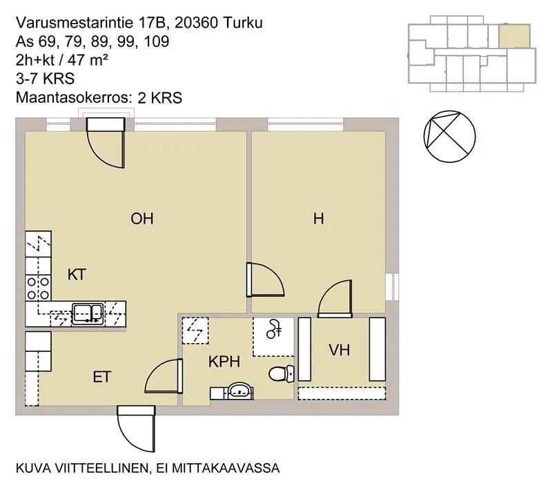 Planimetria - Need-Based Apartment with Terrace in Turku