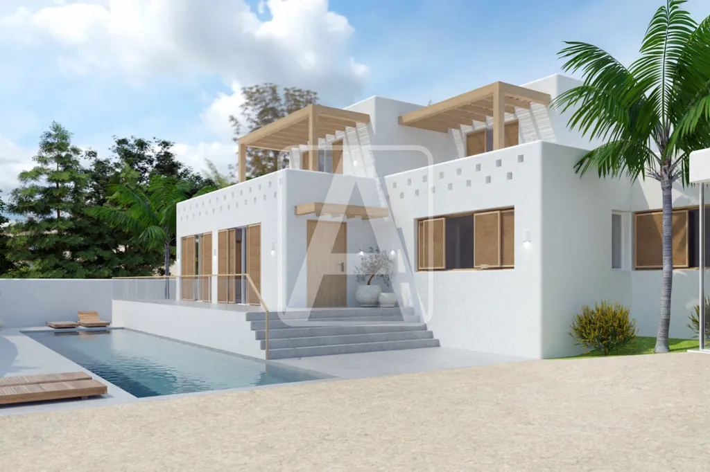 Exterior - Modern Villa with Sea View in Moraira