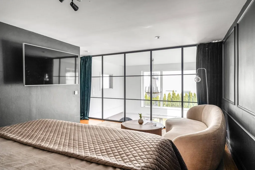 Camere da letto - Two-Storey Apartment with Panoramic Views in Glömsta
