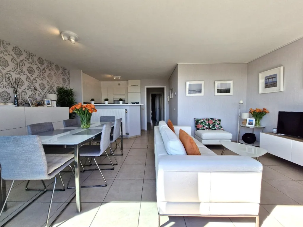 Séjour - Penthouse avec Grande Terrasse ensoleillée à Zeebrugge
