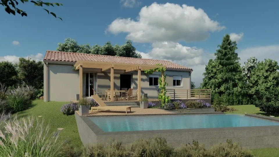New Build House with Garden in Générac