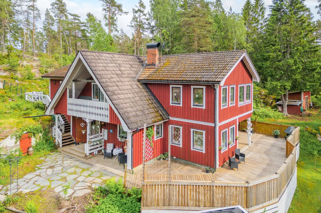 Vue aérienne - Spacious Villa with Garden in Grödby