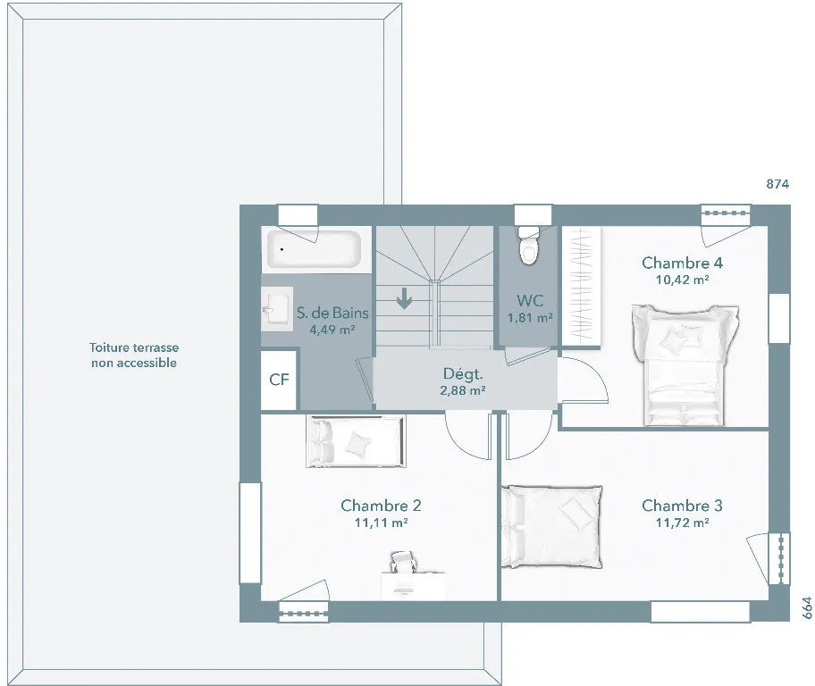 Plan - Maison à Construire avec Jardin à Odars